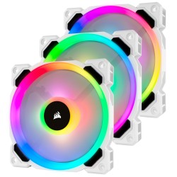3x Corsair LL120 Pro RGB Blanc