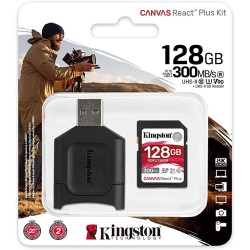SD Kingston Canvas React Plus 128Go