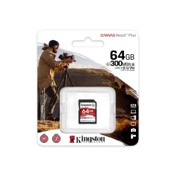 SD Kingston Canvas React Plus 64Go