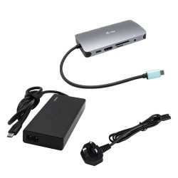 I-TEC USB-C Metal Nano Dock HDMI VGA LAN + PD 77W